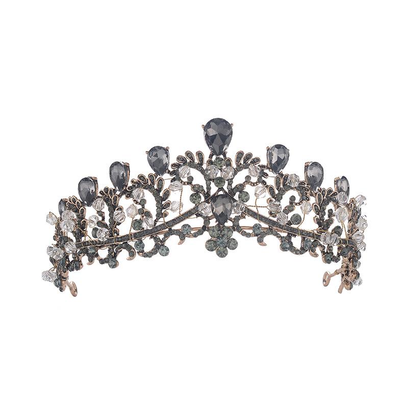 New Crown Bridal Jewelry Simple Alloy Crystal Tiara Hair Accessories Wedding Dress Accessories