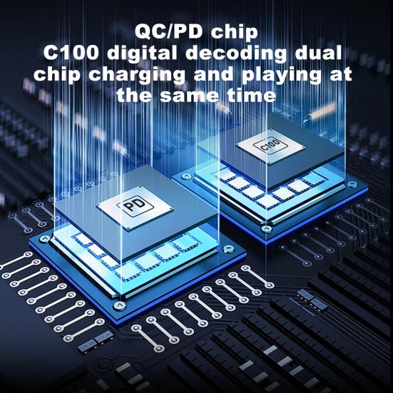 Адаптер для наушников типа C, аудиоразветвитель PD 100 Вт для Xiaomi, чип передачи данных 10 Гбит/с, микрофон, поддержка быстрой зарядки, USB-адаптер для Samsung