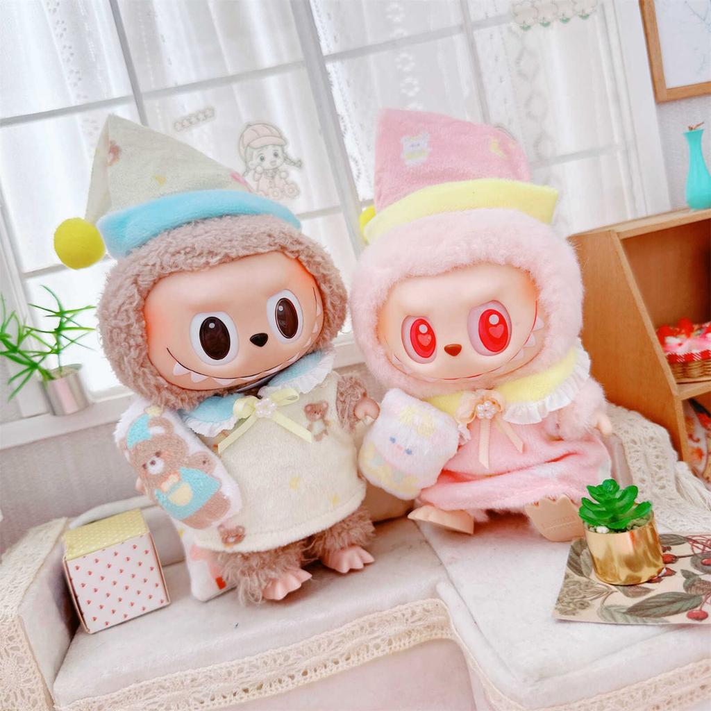 17cm Mini Plush Doll'S Clothes Outfit Accessories  Idol Dolls Plush Jumpsuit Clothing DIY Gift
