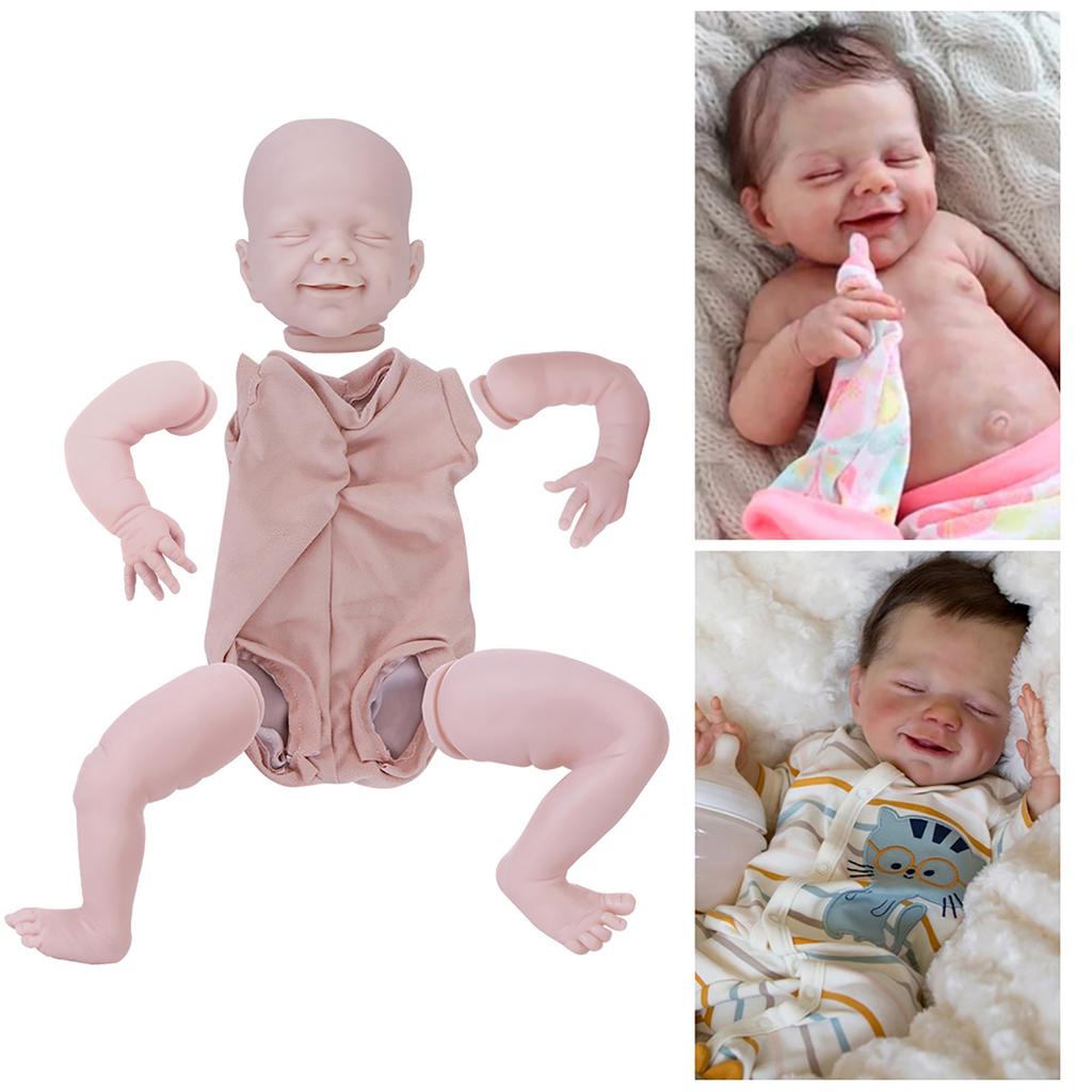 Silicone Reborn Doll Kit DIY Infant Mould Blank Doll Model with Clothes Body 22 InchBlank