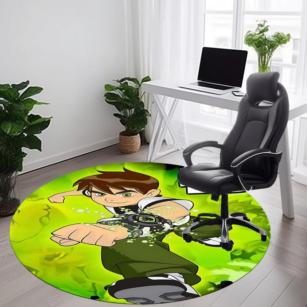Ben 10 Office Round Area Rug, Under Office Chairs Bedroom Living Room Home Decor a1022300