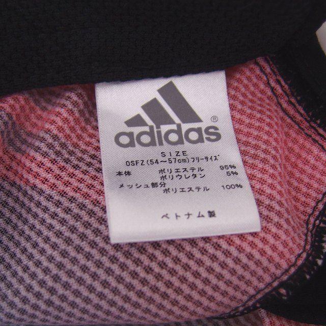 Б/у кепка adidas Domestic Genuine с сеткой, логотипом, полосой, 54-57, черная, розовая, черная /TT