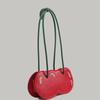 Sweet Cherry Red Underarm Bag Women Water Splash Proof Creative Berry Handbag Ladies Lightweight Polyester Leather Shoulder Bag