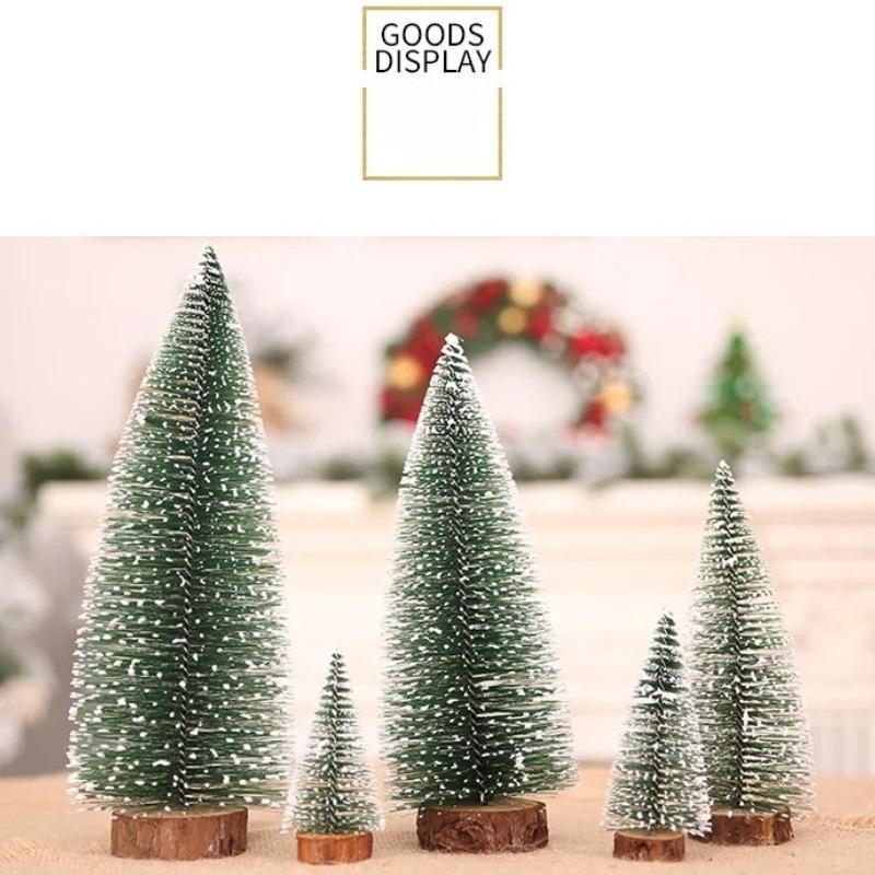 1PCS 6/8/10/15cm Christmas Tree New Year's Decoration Products Mini Christmas Tree Fake Pine Tree Christmas Decoration