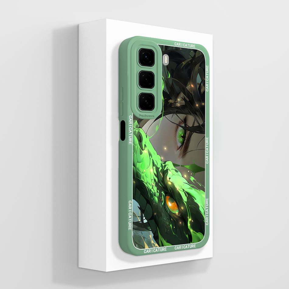 Чехол для Infinix Hot 50 Pro Plus 50i Милый Мультяшный Мягкий Жидкий Силикон Защита Камеры Чехол для Infinix Hot 50Pro+ 50 i