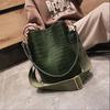 Women Crocodile Pattern Leather Bag Shoulder Messenger Handbag Bag CODE