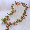 Artificial Rose Vine for Living Room Decoration, Air Duct Cover, Plastic Flower Garland