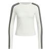 3-Stripes Series Long Sleeve Sports Casual T-Shirt FW24 Women Tops White JW4643