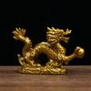 Good Lucky Dragon Chinese Twelve Zodiac Statue Gold Dragon Statue Animals Sculpture Figurines Desktop Decoration