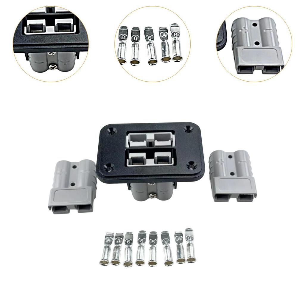 Flush Mount Recessed Plate 50A Plug Mounting Panel Caravan 13 Pin Connector for Ships Yachts and Buses