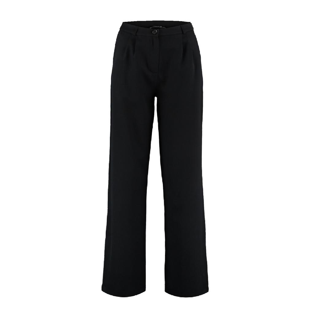 Brown Wide Leg Pleated Woven Trousers Twoaw22pl0475