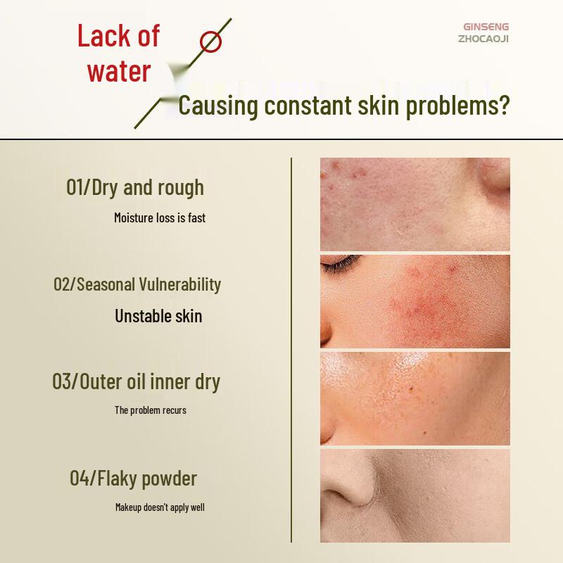 Zhongcaoji Ginseng Hydrating & Moisturizing Skincare Gift Set