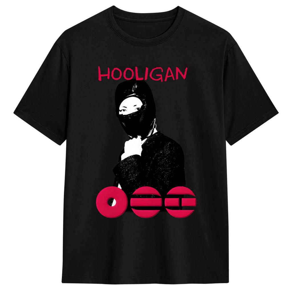 Hooligan Concert Unisexs T Shirt Vintage Tee Shirt Short Sleeve Round Neck TShirt Cotton Plus Size Clothes