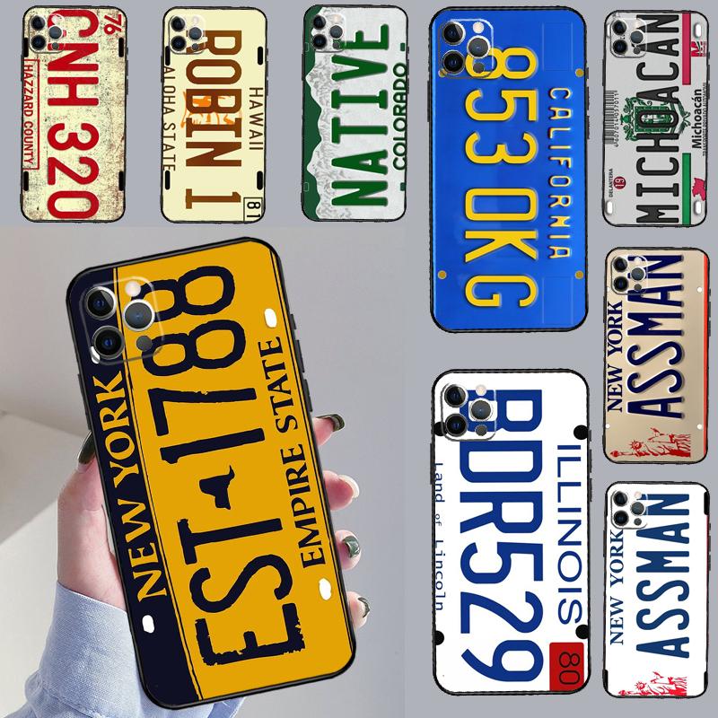 Number License New York Plate For Honor Magic 5 6 7 8 Pro Case For Honor 400 200 50 70 Lite X8c X8b X9a X9b X9c X9d Win RT