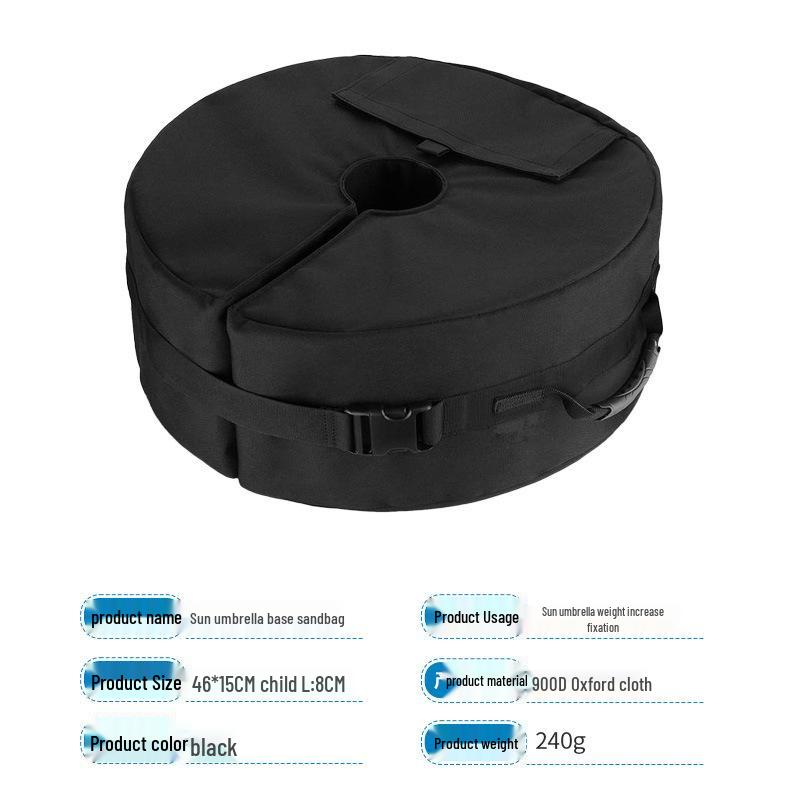 Portable Outdoor Umbrella Base Sandbag - Round & Stabilizing Tent Weight