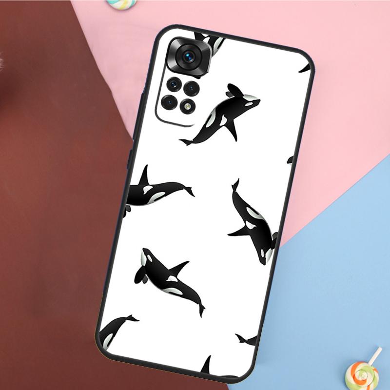 Чехол-накладка с косатками для Xiaomi Redmi Note 13 14 Pro 12 11 9 10 9S 10S 11S 12S Redmi 14C 10C 12C 13C