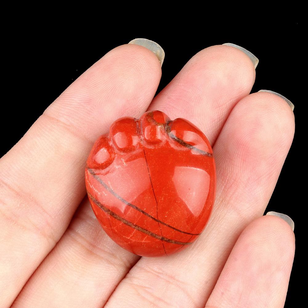 Lovely Ornaments Natural Stone Little Girl's Foot Decorative Ornament Lucky Gift Spiritual Jewelry Size 25x23mm