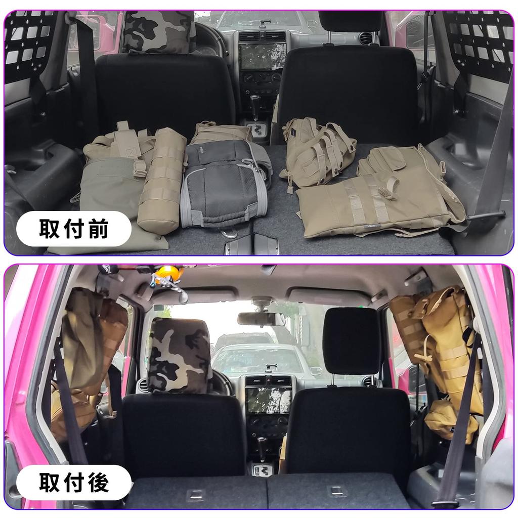 Suzuki Jimny Sierra JB43 Расширение багажного отделения Подвешивание багажа Кастомный интерьер Алюминиевый комплект из 2 штук JB23/Jimny Кронштейн, Стойка, Полка, Хранение, Запчасти,