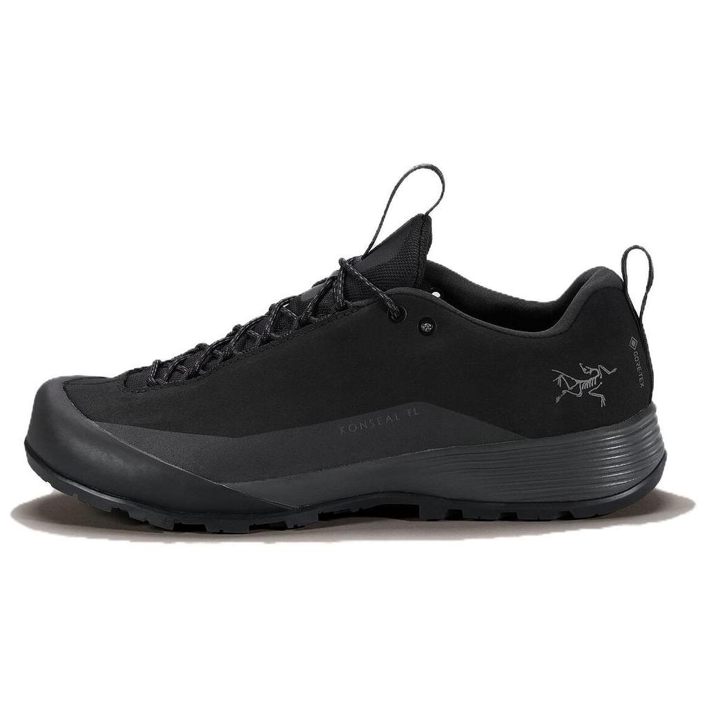 Arcteryx Konseal Fl 2 Mesh Round Toe Lace-Up Approach Shoes Non-Slip Durable Support Low-Top Hiking Shoes Women sneaker Black L08086000