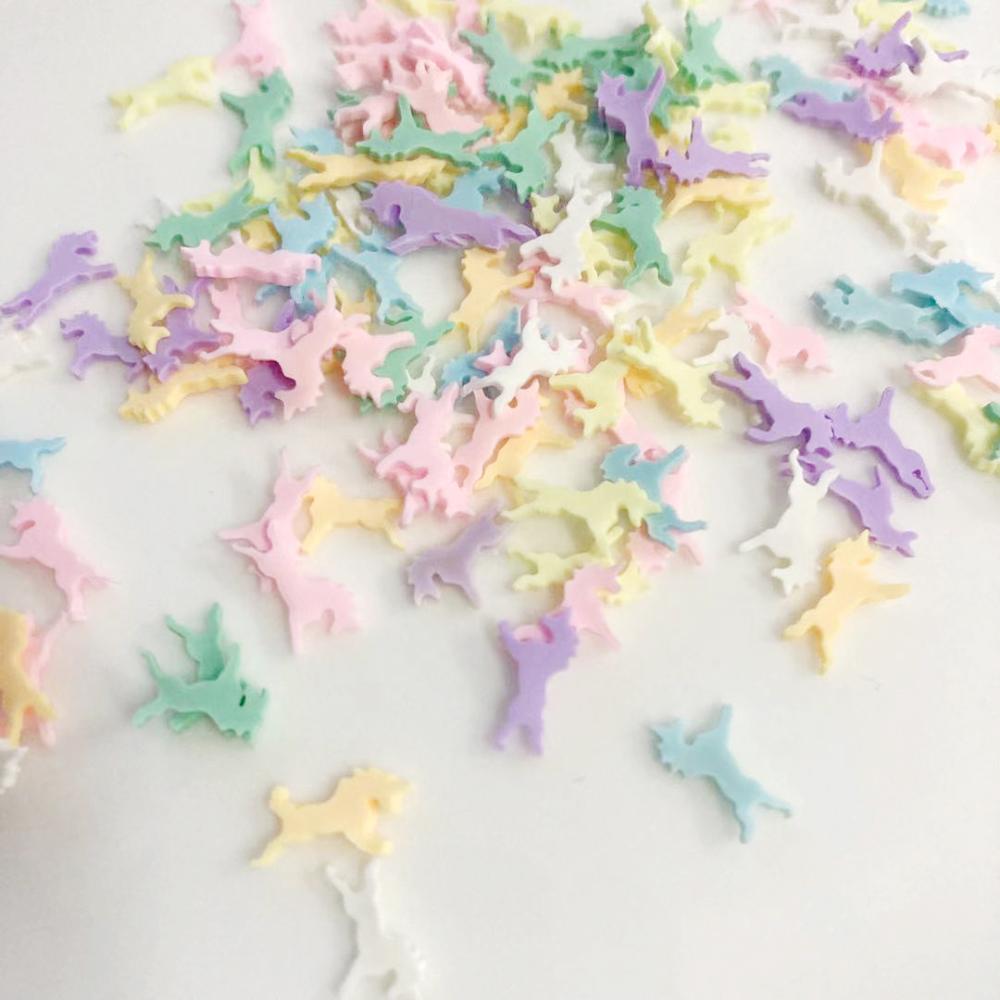 Cartoon Horse Unicorn Polymer Clay Sprinkle for Kids DIY Craft Clay Nail Art Slice DIY Craft Filler Scrapbook Decoration