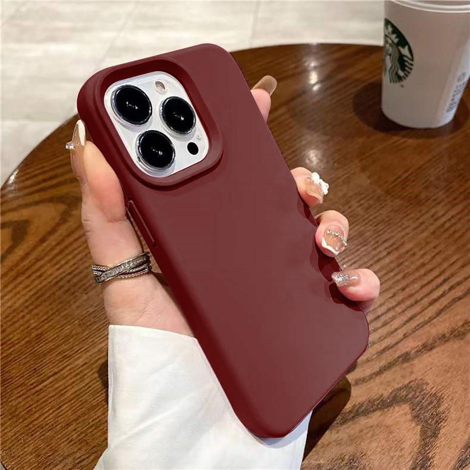 Liquid Silicone Case For For Iphone 16 15 14 13 12 11 Pro Max Shockproof Soft Back Protection Cover For 16 series Phone Accessories