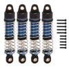 4pcs RC Shock Absorbers Replacement Aluminum Alloy RC Car Dampers for Traxxas 118 Blue