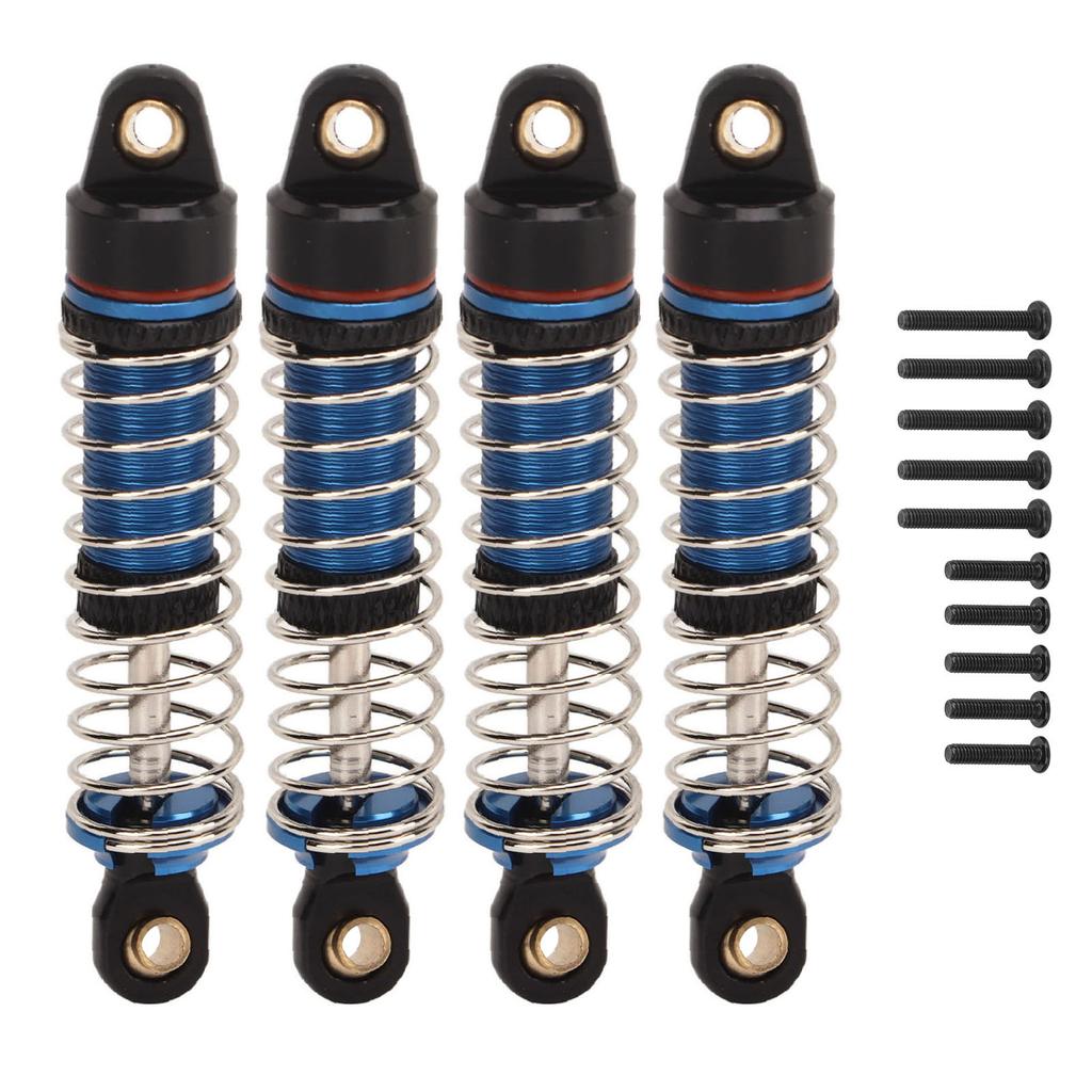 4pcs RC Shock Absorbers Replacement Aluminum Alloy RC Car Dampers for Traxxas 118 Blue