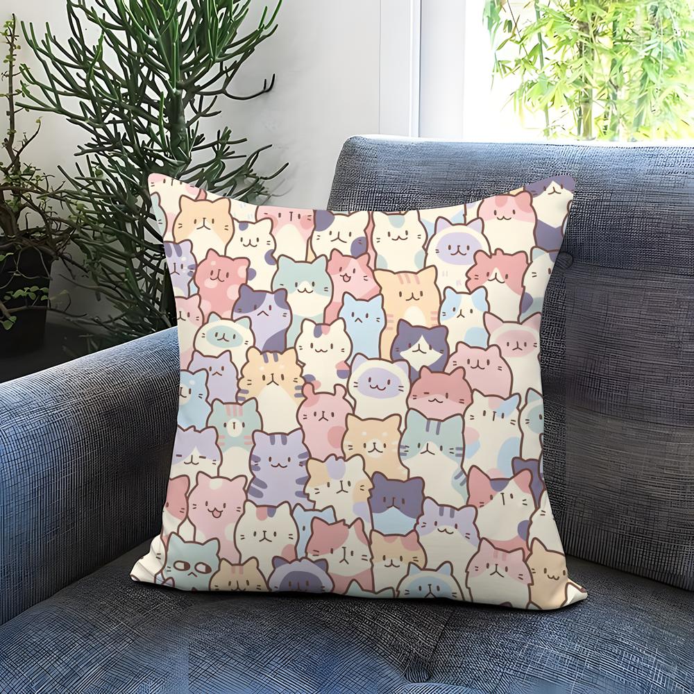 Cute Texture Cushion Cover Comfortable Reversible Pillow Cover Ideal for Car Sofa Bedroom Beyond