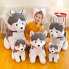 New Cute Collar Husky Dog Plush Doll Children's Holiday Gift Bay Window Ornament Stall Gift
