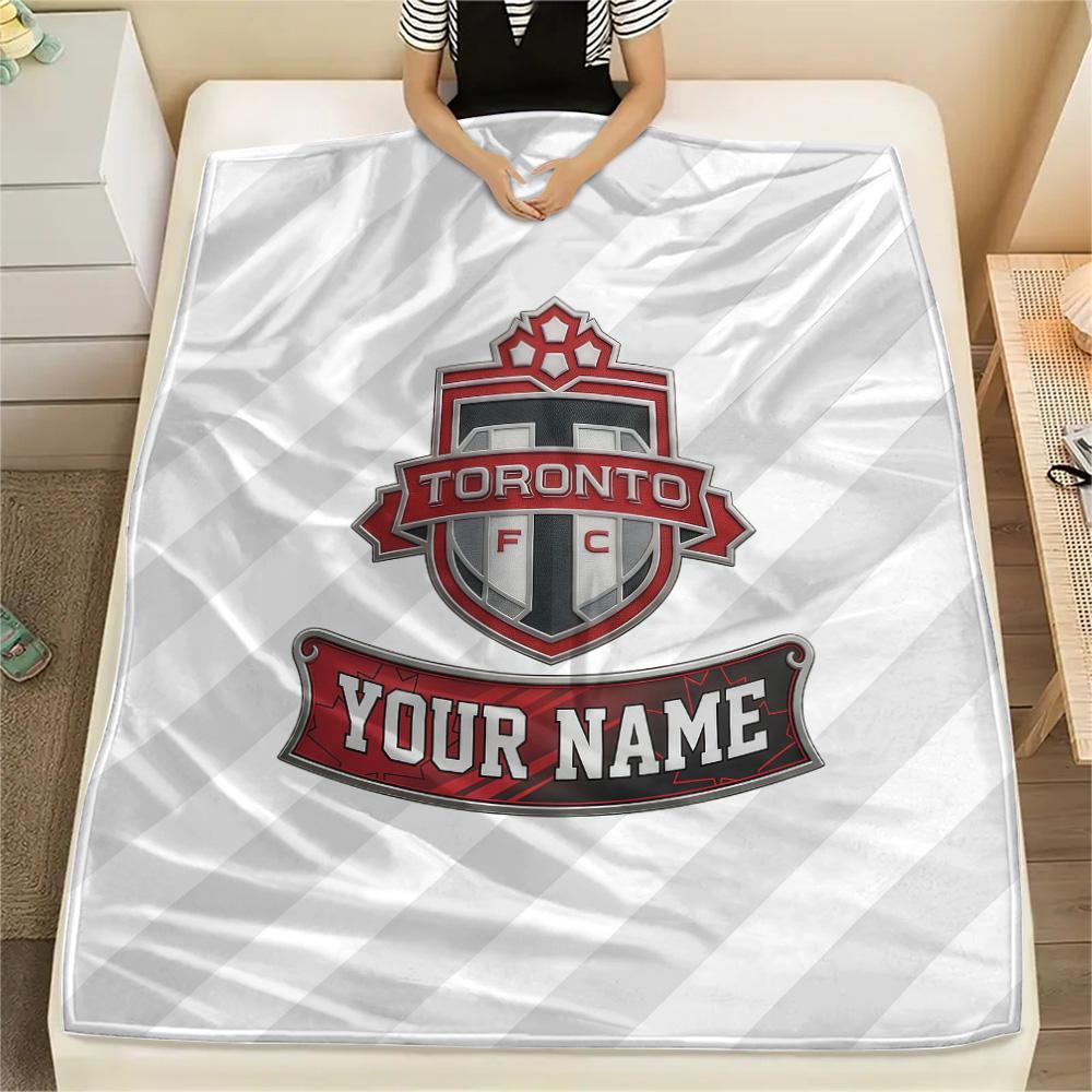 Custom Name Toronto FC2 Flannel Blanket, High quality Comfortable for All Seasons, Home Decor, Warmth and Comfort