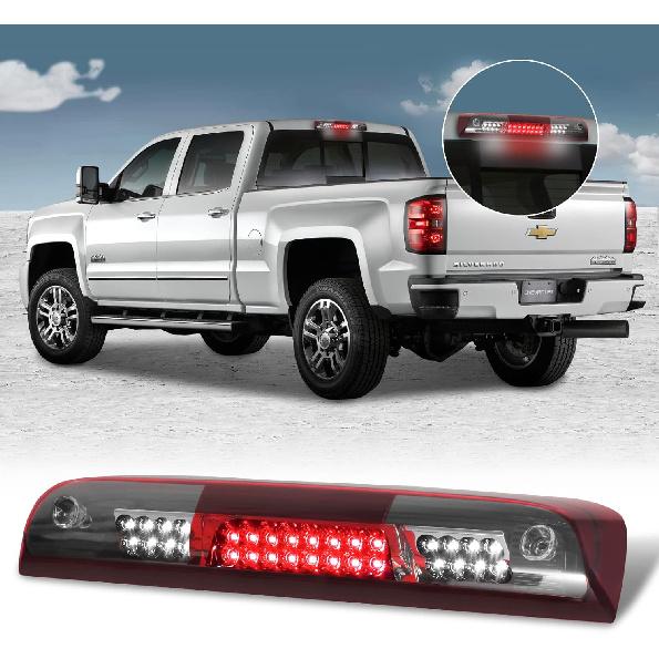 3rd Third Tail Rear Brake Light Replacement For 2009 2010 2011 2012 2013 2014 Ford F-150 Lincoln Mark LT, High Mount Cargo Lamp Waterproof Dual Row