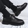 FashionSocial Мужская кожаная обувь Нескользящая и водонепроницаемая мужская повседневная обувь на плоской подошве Высококачественная модная тенденция 2024 года Элегантная обувь Предложение