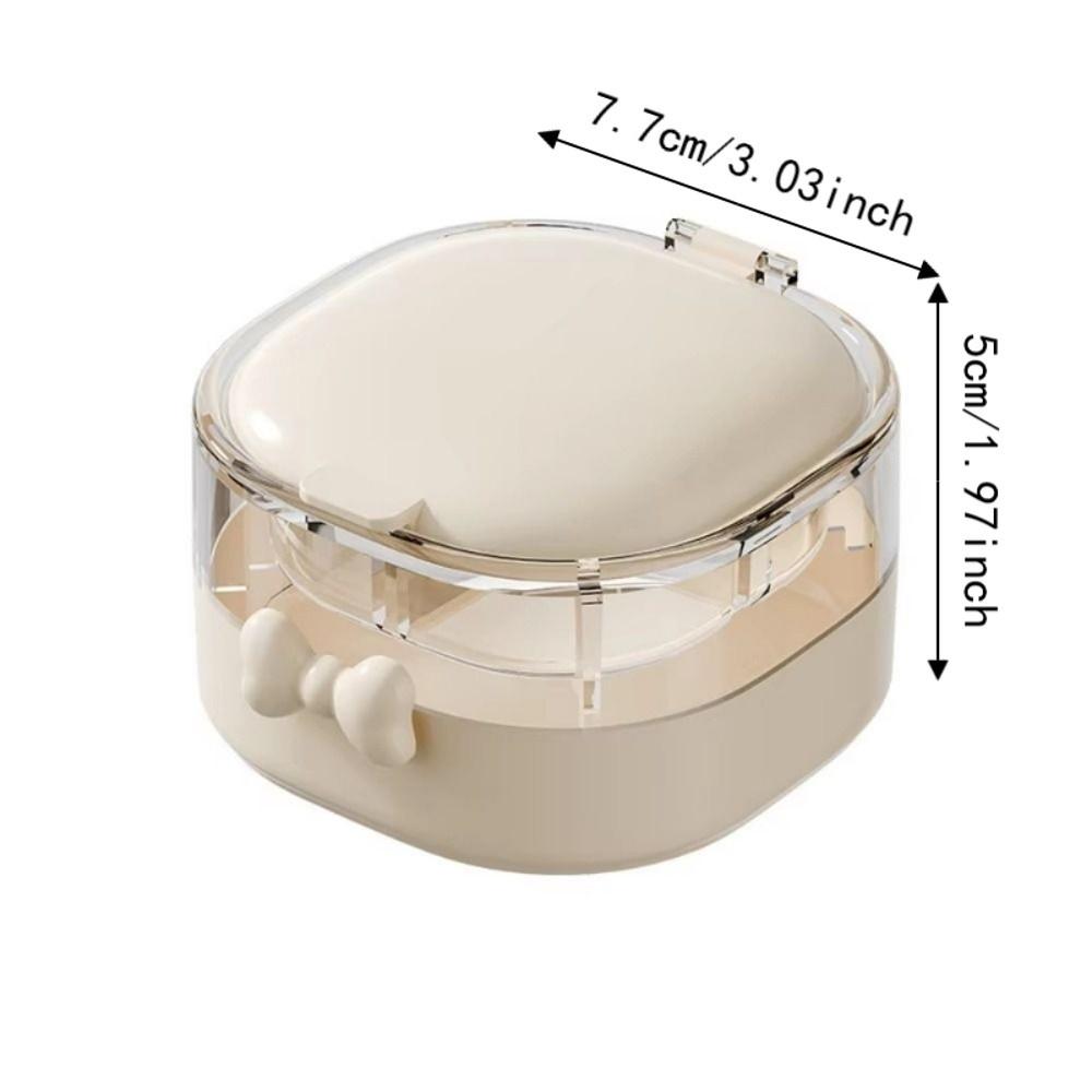 Compact Mini Jewelry Box Portable Makeup Case Shockproof Travel Storage Case Drawer Storage