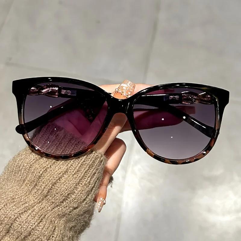 New Fashion Ladies Cat Eye Sunglasses Men'S Retro Full Frame Sunglasses Outdoor Driving Travel Uv400 Sunscreen Sunglasses