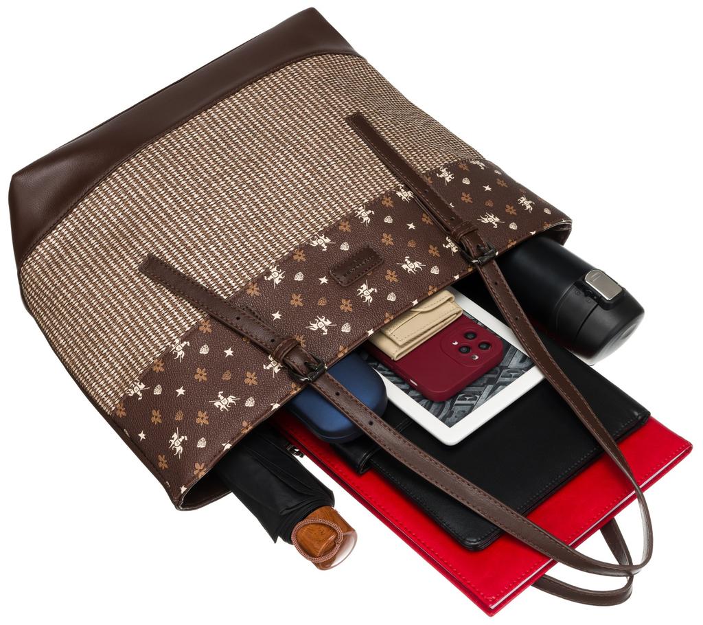 Women's bag 6875-4 BROWN