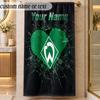 Beach TowelWerder Bremen FC Custom Name Text Personalized Soft Towel for Beach Pool Indoor Home Decor Gift