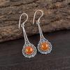 Серьги из сердолика из стерлингового серебра 925 пробы, Серьги с драгоценными камнями ручной работы, Подарки для друга, Богемные серьги для любви