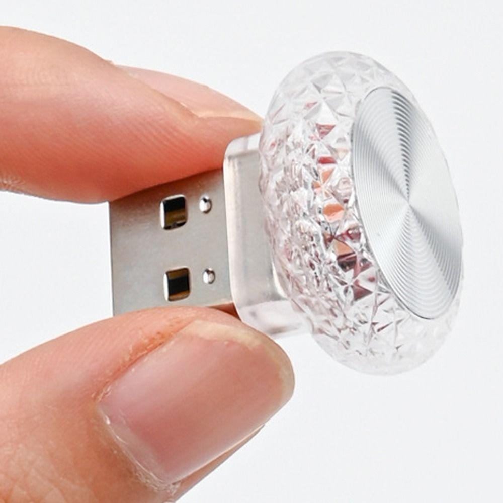 Портативные автомобильные атмосферные лампы светодиодные декоративные атмосферные лампы цветной USB окружающий свет