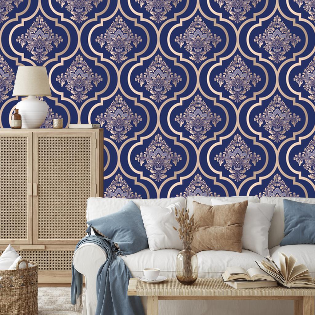 Ornaments wallpaper for living room and bedroom 50x1000