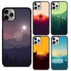 Небо минималистичный лес мягкий Чехол для телефона Cover Для iPhone 17 Air 16 15 14 12 13 Pro Max Plus coque Оболочка Fundas