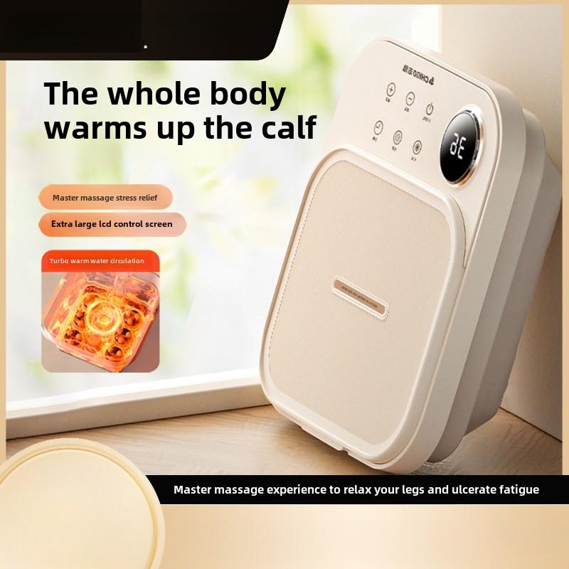 Electric Massage Foot Soaking Bucket Foldable Touch Screen Constant Temperature Foot Warming Turbo Oxygenating Foot Bath