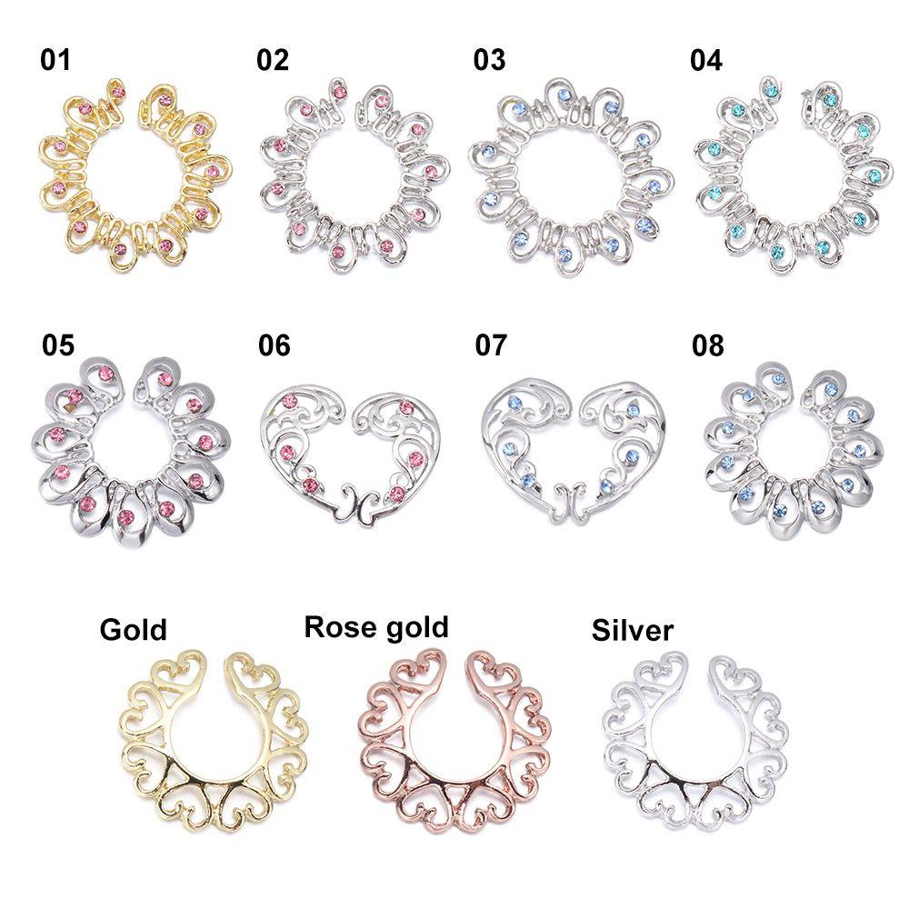 Хирургическая сталь, искусственный пирсинг, украшения для тела, искусственные соски, непирсинг, поддельное кольцо для сосков, не пирсинг