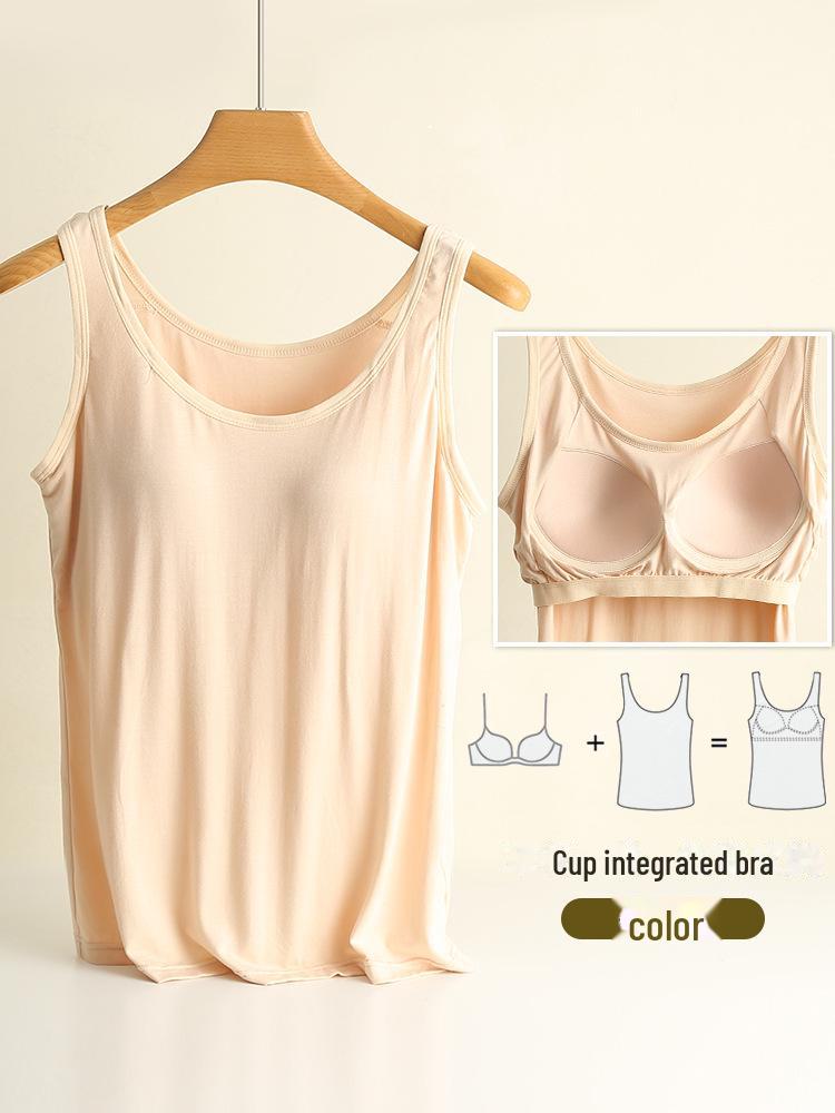 Модальная подкладка большого размера для женщин, облегающий крой, однотонный, универсальный цельный, круглый вырез