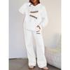 Уличный ретро-стиль Принтованный повседневный комплект Свободная толстовка с капюшоном Широкие брюки Многофункциональный комплект из двух предметов Подходит для различных сценариев