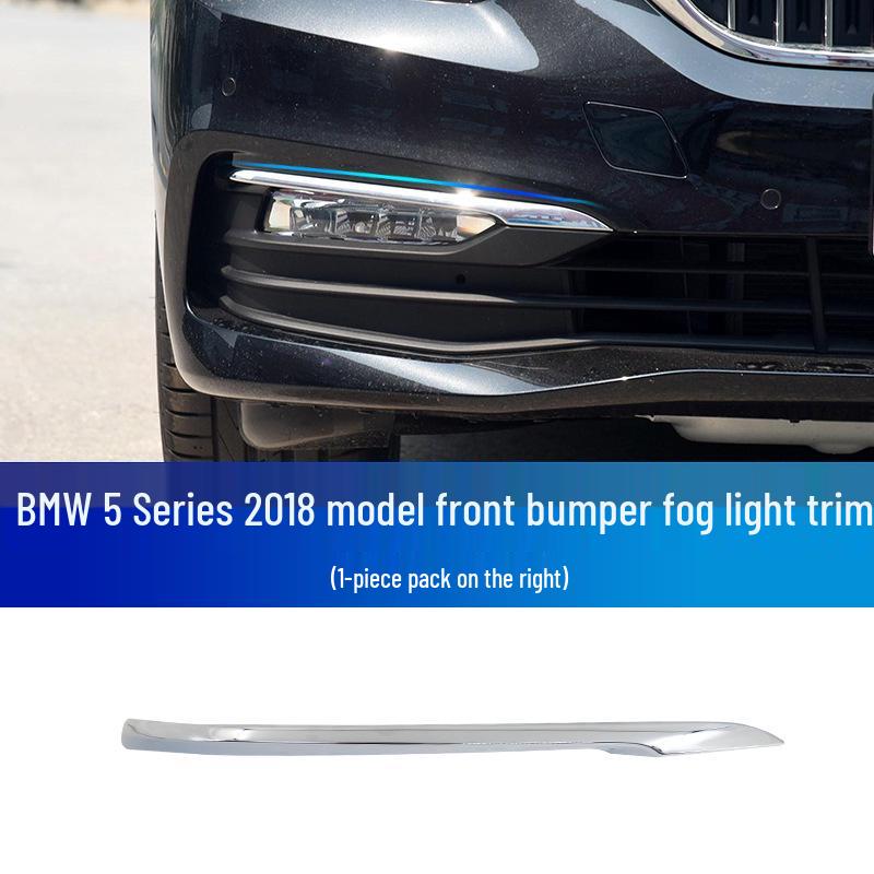 Manshi Front Bumper Decorative & Anti-collision Strip for BMW G38 528Li Fog Light Frame