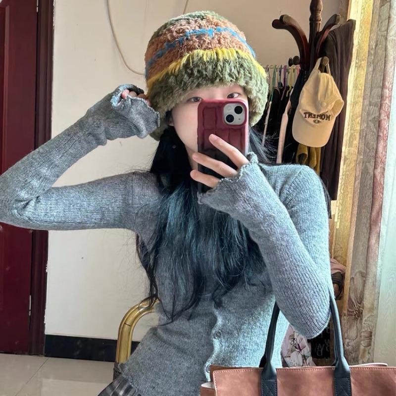 Корейские шапки-бини Ins Color Splicing, зимние, уличные, холодостойкие и теплые, защита ушей, плюшевые русские шапки для мужчин и женщин