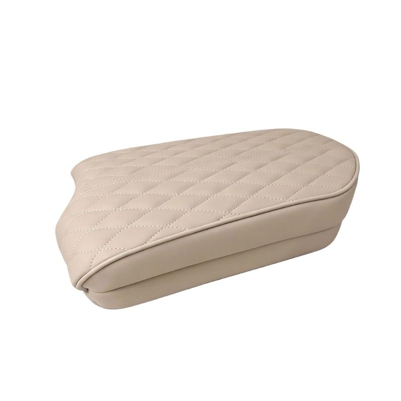 Center Console Armrest Cover Pad for, Quilted Lid Pad for Daily Driving Comfort and Wear Guard
