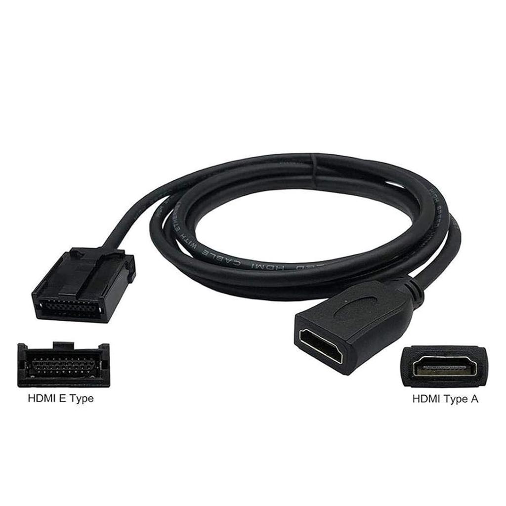 HDMI-кабель для автомобильной навигации HDMIType-EtoA длина кабеля-переходника 1,5 мHDMI тип E (женский пол) к HDMI тип A (женский пол) кабель черный