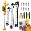 Car Air Conditioning Dual Size Remover Installer With Wrench Valve Core Removal Kit Valve Core Remover Tool Interior Accessories