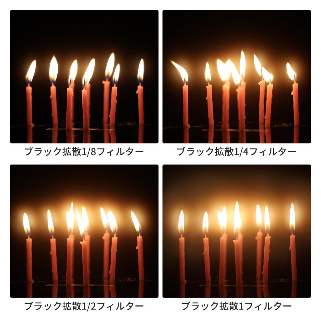 NEEWER 55mm Black Diffuse Filter Movie Effect Lens Filter Camera Lens Filter with Cleaning Cloth Ultra Optical Nano Coatings for 1/8